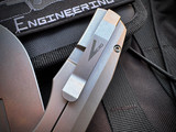 Vero Engineering Nova Mini Folder Titanium Body w/ M390 Stonewashed Plain Edge Blade (3.25")