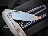 Vero Engineering Lux 3.3 Folder Titanium Body w/ M390 Hand Rubbed Satin Plain Edge Blade (3.25")