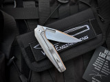 Vero Engineering Lux 3.3 Folder Titanium Body w/ M390 Hand Rubbed Satin Plain Edge Blade (3.25")