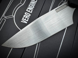 Vero Engineering Chef 6 Fixed Blade Black G10 Handles w/ Nitro-V Hand Rubbed Satin Plain Edge Blade (6")