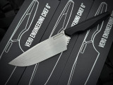 Vero Engineering Chef 6 Fixed Blade Black G10 Handles w/ Nitro-V Hand Rubbed Satin Plain Edge Blade (6")