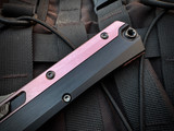 Marfione Select Glykon Bayonet Black Hefted Alloy and Rose Gold PVD and Bronzed Titanium Accents w/ BakerForge Coppermai Damascus Plain Edge Blade (3.75") 184-16MS1