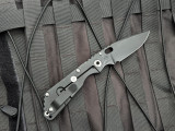 PRE-OWNED Strider SnG Folder Black Body w/ Magnacut Black Plain Edge Blade