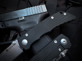 Spartan Blades Talos II Folder Starburst Black Aluminum Body w/ 154CM Stonewashed Plain Edge Blade (3.25") SFBL13BKSW
