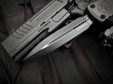 Microtech Ultratech D/E Gen III ZBP Natural Clear Aluminum Body w/ M390MK Black Plain Edge Blade (3.44") 1122-1NC