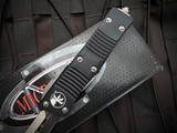 2018 Microtech Troodon D/E Black Aluminum Body w/ Satin Plain Edge Blade (3") 138-4