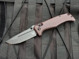 CONSIGNMENT Benchmade Adamas Folder Maroon AWT Scales w/ CPM-Cruwear Plain Edge Blade (3.82") 275GY-1