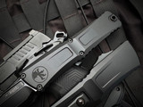 Microtech Combat Troodon Bowie Black Tactical Aluminum Body w/ Tactical Black Plain Edge Blade (3.8") 1146-1T