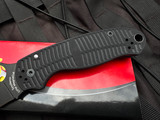 PRE-OWNED Spyderco Paramilitary 3 Salt Series Black Grooved G10 Scales w/ Magnacut Black Plain Edge Blade (3") C223GMCBKP