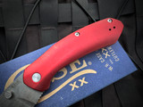 Case Westline Assisted Folder Red Aluminum Body w/ S35VN Stonewashed Plain Edge Blade (3.19") 36551