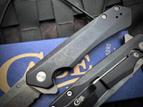 Case Kinzua Flipper Spearpoint Black Anodized Aluminum Body w/ S35VN Stonewashed Partially Serrated Blade (3.4”) 64633
