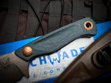 Benchmade Dacian Fixed Blade Blue Denim Micarta handle w/ CPM-Magnacut Stonewashed Plain Edge Blade (3.5") 203