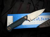 Benchmade Dacian Fixed Blade Blue Denim Micarta handle w/ CPM-Magnacut Stonewashed Plain Edge Blade (3.5") 203
