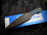 Benchmade Dacian Fixed Blade Blue Denim Micarta handle w/ CPM-Magnacut Stonewashed Plain Edge Blade (3.5") 203