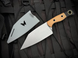 Benchmade Station Knife Fixed Blade Maple valley Richlite Scales w/ CPM-154 Stainless Plain Edge Blade (5.97") 4010-02