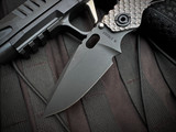 Strider SnG Folder Gunner Titanium Body w/ Magnacut Black Plain Edge Blade