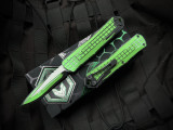 Heretic Knives Manticore E Recurve Cel Shade Toxic Green Aluminum Body w/ Magnacut Cel Shade Toxic Green Plain Edge Blade (3.2") H029F-CS-TX