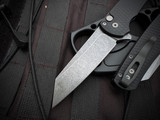 Pro-Tech Knives Malibu Flipper Black Dragon Scale 7075 Aluminum Body w/ Magnacut Acid Washed reverse Tanto Plain Edge Blade (3.25") 5435-AW