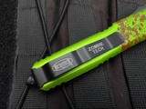 CONSIGNMENT Microtech Ultratech T/E Zombietech Edition Aluminum Body w/ Black Plain Edge Blade (3.2") 123-1Z