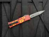 CONSIGNMENT Microtech Hera II Mini D/E Jack-O'-Lantern Halloween Edition w/ M390MK Plain Edge Blade (2.875") 1702M-1HWJLS