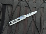CONSIGNMENT Microtech UTX-85 Clone Trooper Edition Aluminum Body w/ White Plain Edge Blade (3.1") 231-1CO