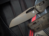 Microtech MSI S/E Chocolate Camo Polymer Body w/ M390MK Chocolate Camo Plain Edge Blade (3.75") 210T-1PMCHC-X11Z12