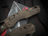 Microtech MSI S/E Chocolate Camo Polymer Body w/ M390MK Chocolate Camo Plain Edge Blade (3.75") 210T-1PMCHC-X11Z12