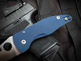 Spyderco Microjimbo Cobalt Blue G10 Body w/ CPM SPY27 Plain Edge Blade (2.45") C264GPCBL