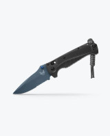 Benchmade Adira AXIS-LOCK Folder Tempest Gray Grivory Body w/ Magnacut Blue Partially Serrated Drop Point Blade (3.88") 18060SBT-01