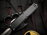 Microtech Ultratech D/E Gen III ZBP Black Aluminum Body w/ M390MK Stonewashed Plain Edge Blade (3.5") 1122-10