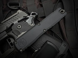 Microtech Ultratech D/E Gen III ZBP Black Shadow Aluminum Body w/ M390MK DLC Shadow Plain Edge Blade (3.2") 1122-1DLCTSH