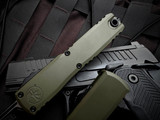 Microtech Ultratech S/E Gen III ZBP OD Green Aluminum Body w/ M390MK Black Plain Edge Blade (3.2") 1121-1OD