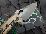 PRE-OWNED Medusa T/E Folder Antique Bronze Titanium Body w/ Magnacut Battleworn DLC Plain Edge Blade (3") H009-6A-TIBRZ