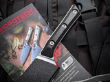 Microtech 6" Utility Culinary Knife Black G10 Scales w/ M390MK Stonewashed Blade (6") 3400-10BK
