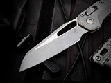 Microtech MSI RAM-LOK Folder Marfione Select Apocalyptic Titanium Frag Pattern Body w/ M390MK Apocalyptic Plain Edge Blade (3.75") 210-10APFRMS1
