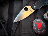 Spyderco Metropolitan SlipIt Folder Black Lightweight Body w/ M398 Satin Plain Edge Blade (2.68") C213PBK