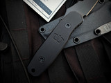 FACTORY BLEM Blackside Customs Kimura T3 Fixed Blade Triple Black G10 Handles w/ CPM 154 Black Reaper Spine Plain Edge Blade (4.25")