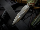 Microtech Cypher II D/E Outbreak Edition Aluminum Body w/ M390MK Outbreak Plain Edge Blade (3.55") 1242-1OBS