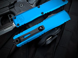 Microtech Ultratech D/E Gen IV Blue Aluminum Body w/ M390MK Black Plain Edge Blade (3.5") 11224-1BL