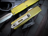 Microtech UTX-85 D/E Gen IV OD Green Aluminum Body w/ M390MK Apocalyptic Plain Edge Blade (3.1") 12324-10APOD