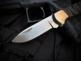 Buck 112 Legacy Collection Ranger Pro Folder Brown Richlite Handle w/ S45VN Satin Plain Edge Blade (3") 0112BKSLE2-B
