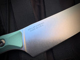 Microtech 8" Chef Knife Caribbean Blue G10 Handles w/ M390MK Stonewashed Plain Edge Blade (8") 3000-10CA