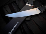 Microtech 6.125" Boning Knife Black G10 Handles w/ M390MK Stonewashed Plain Edge Blade (6.125") 3100-10BK