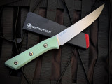 Microtech 6.125" Boning Knife Caribbean G10 Handles w/ M390MK Stonewashed Plain Edge Blade (6.125") 3100-10CA