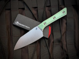 Microtech 4" Santoku Knife Caribbean Blue G10 Handles w/ M390MK Stonewashed Blade (4") 3300-10CA