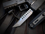 Microtech Ultratech Hellhound Gen III Black Aluminum Body w/ M390MK Apocalyptic Plain Edge Blade (3.5") 1119-10APS