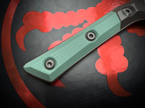 Microtech 6" Utility Knife Caribbean Blue G10 Handles and Titanium Bolster w/ M390MK Stonewashed Blade (6") 3400B-10CA