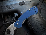 Spyderco Balance Cobalt Blue G10 Body w/ SPY27 Satin Plain Edge Blade (1.98") C141GPCBL