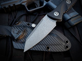 Microtech Socom Alpha Mini Warcom Black G10 Handles w/ Apocalyptic Plain Edge Blade (3.85") 93M-10AP