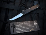 Marfione Custom Executive Scarab II Gen III T/E Hefted Black Alloy Body w/ M390MK Mirror Polished Chisel Grind Tanto Plain Edge Blade (3.9") 1279-HPCGBLK-MCK
